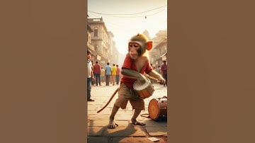 A Brave Small Monkey 🐒 #shorts #youtubeshorts #explore #explorepage #bravery #sadstory