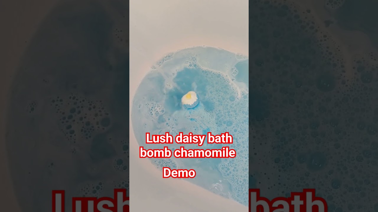 lush bath bomb daisy demo