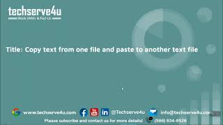 20 Copy text from one text file to another text file