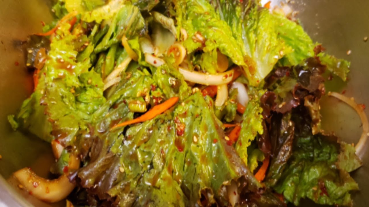 상추겉절이 만들기Korean Lettuce Salad 2 /lettuce kimchi/lettuce salad recipe/[SuhsKitchen]/ YouTube
