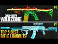 WARZONE: Top 5 BEST ASSAULT RIFLE LOADOUTS After Update! (WARZONE Best META Weapons)