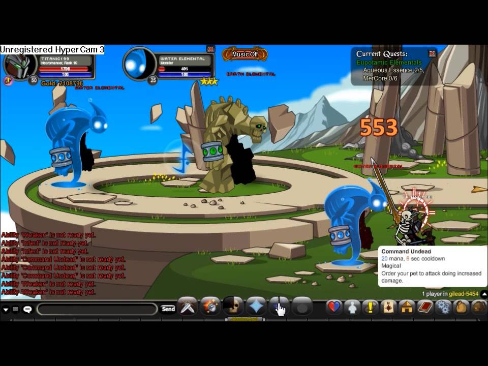 AQ Worlds "Eupotamic Elementals" (Quest)