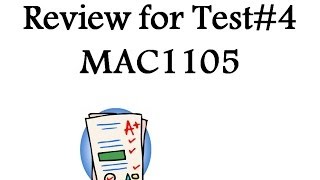 College Algebra-MAC1105-Review for Test#4- Part-D