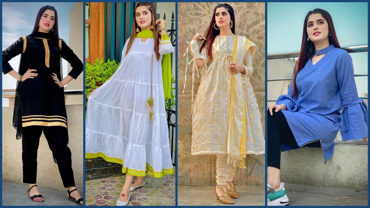 famous Tiktoker Kanwal Aftab Dresses Ideas Collection/Summer and Eid Wear  Dresses Ideas Collection