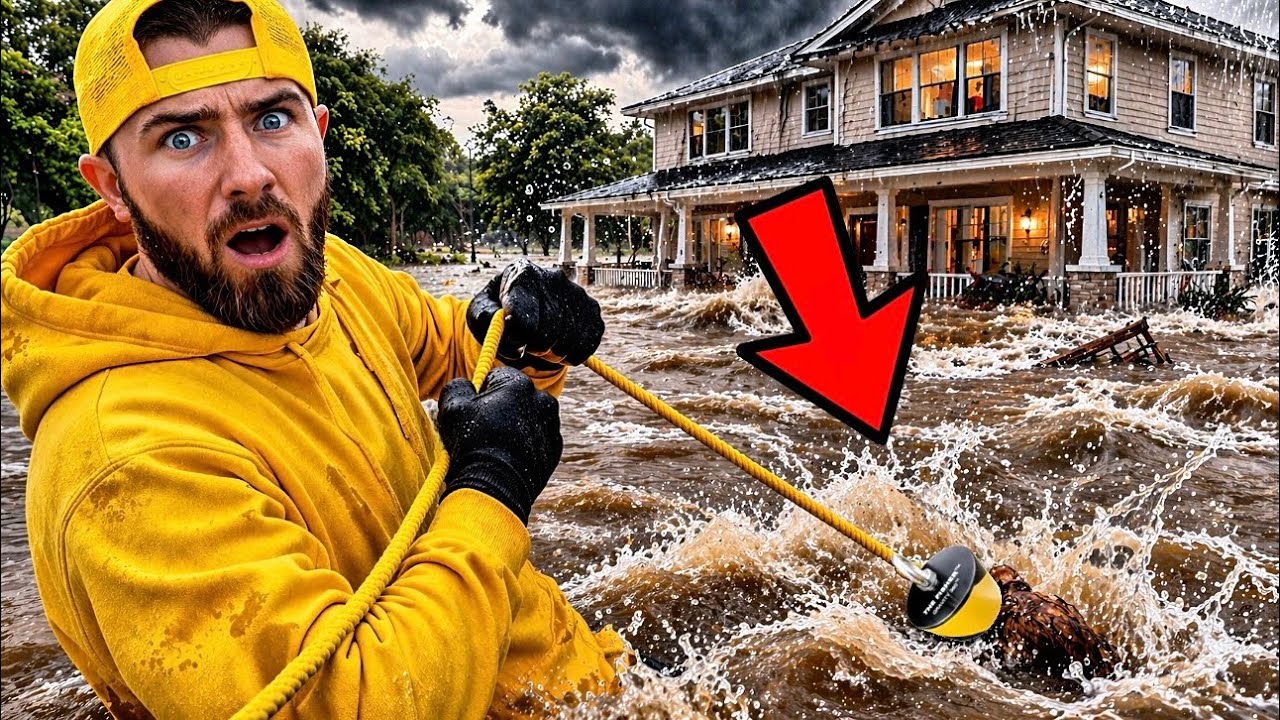 Magnet Fishing a Flood… I Shouldn’t Have Hooked THIS!