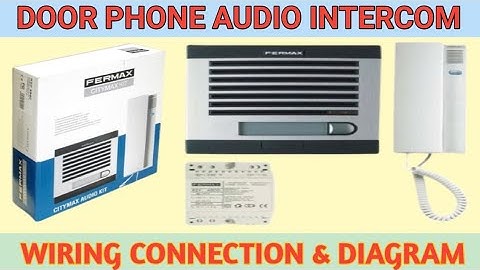 How to install door phone audio intercom with one receiver wiring connection  /@RamControlTech 