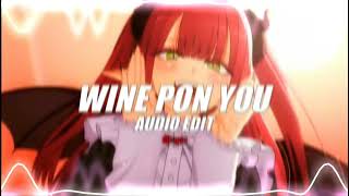 wine pon you - doja cat [edit audio]