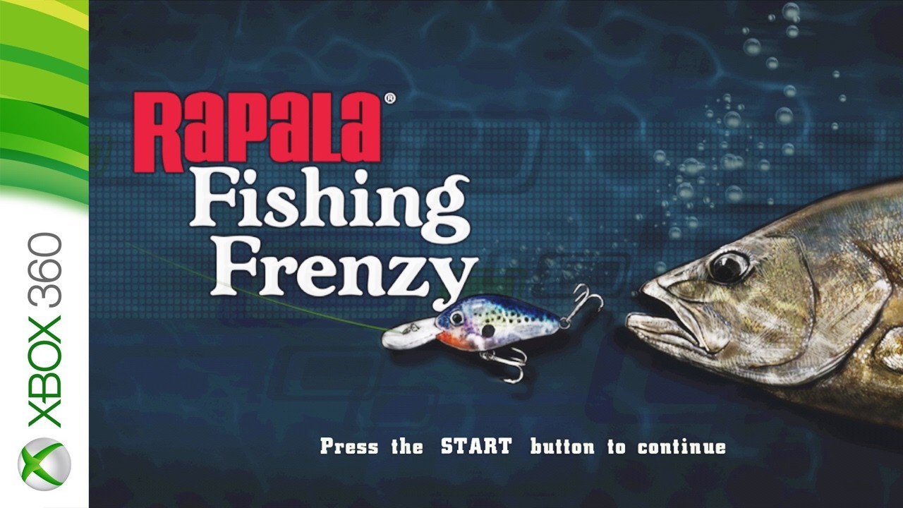 XBOX360ソフト　Rapala 釣りゲームセット RAPALA PRO BASS FISHING GAME OFFICIAL WIRELESS ROD CONTROLLER