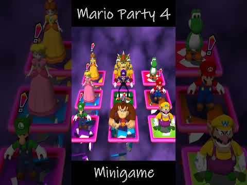 Mario Party 4 Panel Panic - Peach vs Mario vs Luigi vs Donkey Kong