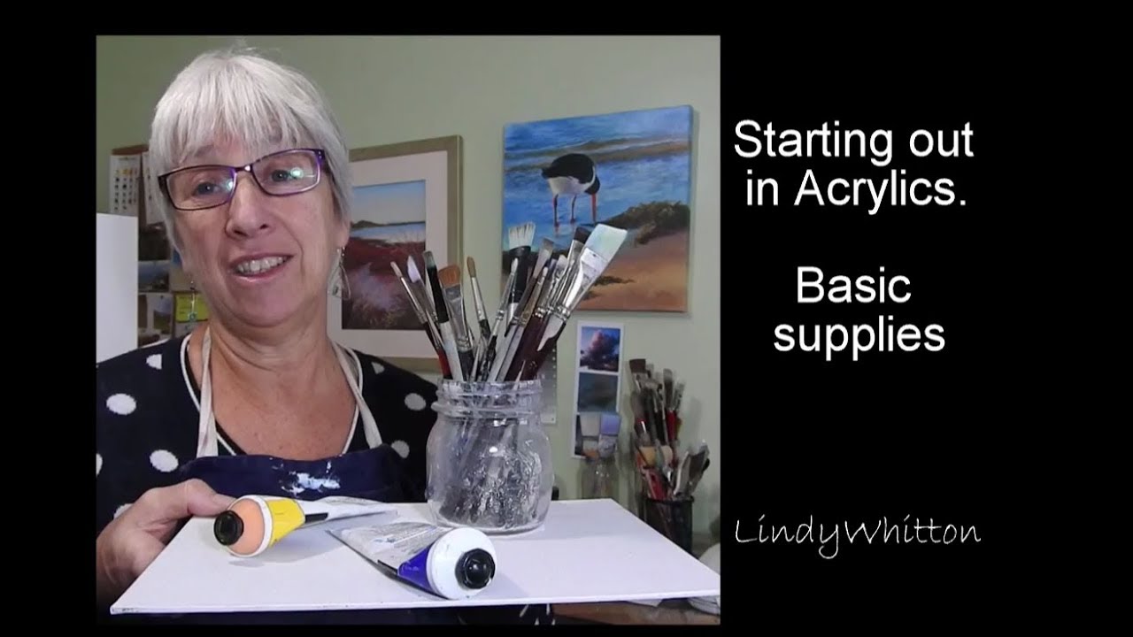 Getting started in acrylics - Acrylic painting course. - YouTube