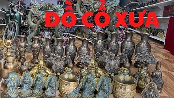 🔴🔴Bộ ô trầu xưa bằng đồng _ Tượng đồng xưa _ Cặp bình đồng xưa. Tối 23/1 #đồcổcầnthơ #lưđồng