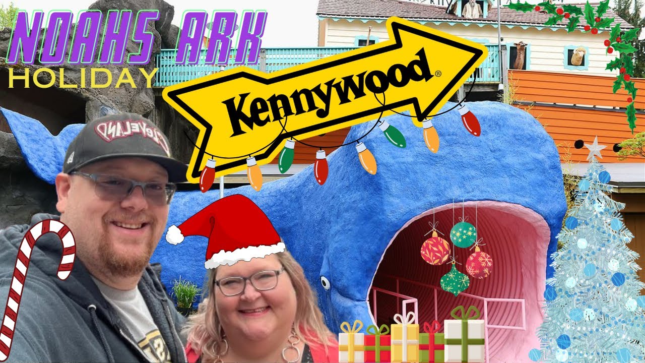 Noah’s Ark Kennywood Park Walkthrough with Christmas Lights - YouTube