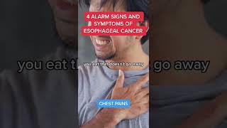 4 signs and symptoms of esophageal cancer you should be aware of #esophagus #gerd #acidreflux