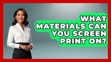 What Materials Can You Screen Print On? - Graphic Design Nerd