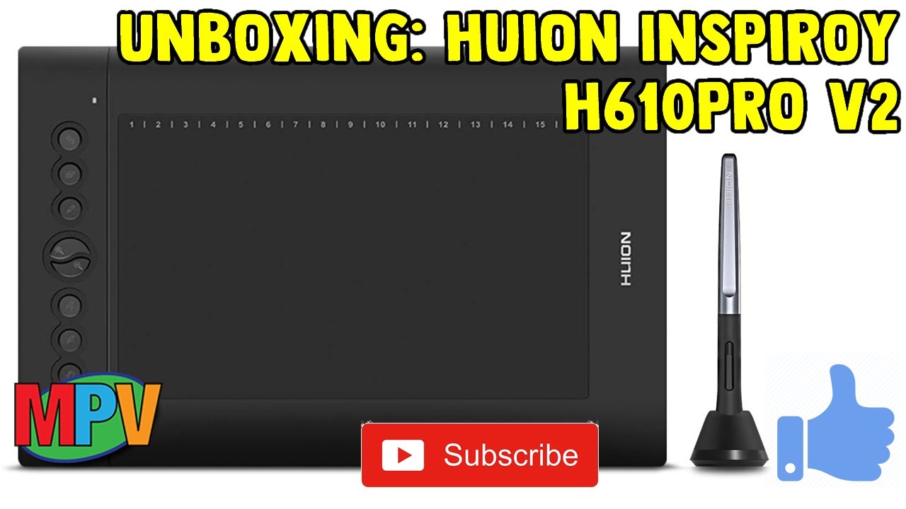 Unboxing Drawing Tablet Huion Inspiroy H610PRO V2 YouTube