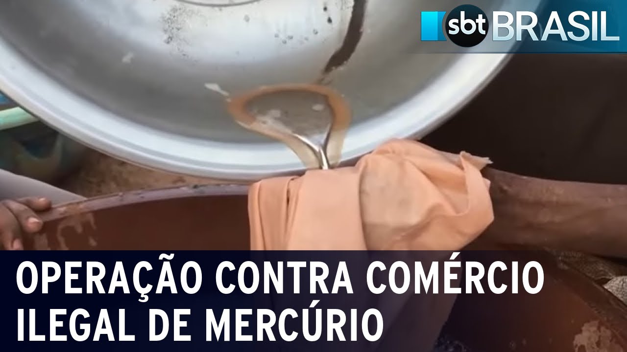 Ibama e PF fazem operação contra comércio ilegal de mercúrio | SBT Brasil (01/12/22)