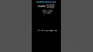 Math Challenge: Simplify a Rational Expression by Factoring  #maths #math
