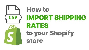 How to import Shipping Profiles to your Shopify store from a simple csv/excel file