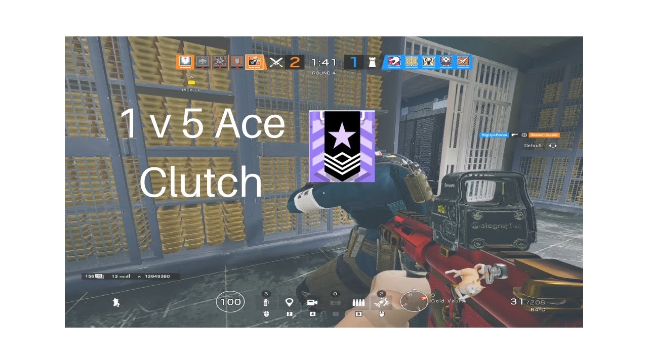 Ash 1 v 5 ace - Rainbow Six Siege - YouTube