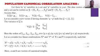 Canonical Correlation Analysis 