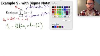 Evaluating Large Sums using Sigma Notation
