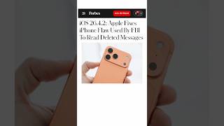 Apple ios26.4.2 Major security Fix for iphone &amp;ipad #ios26 #shorts #applenews #software #ios