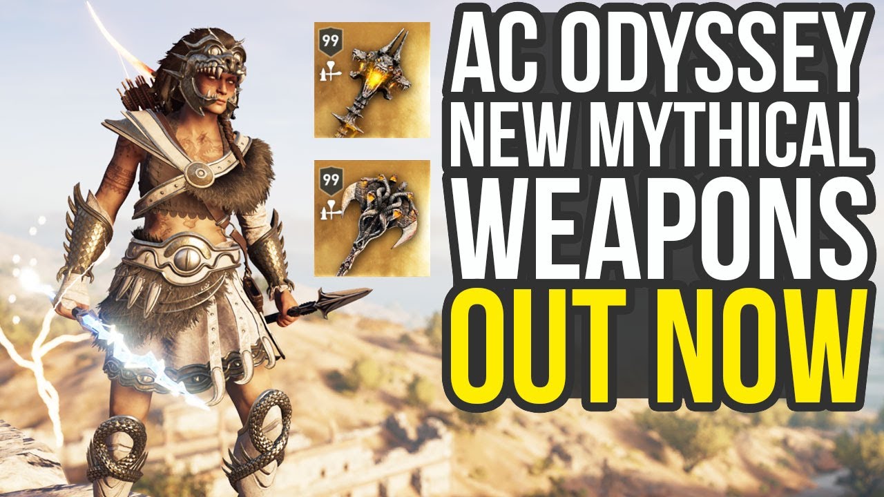 Weapons Added To Assassin's Creed (AC Odyssey Tartaros Weapon Pack) - YouTube