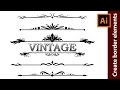 How To Design Vintage Border Elements In Adobe Illustrator 