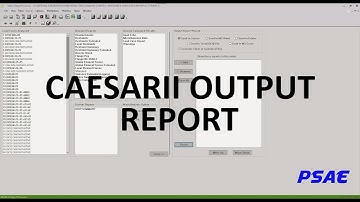 CAESARII OUTPUT REPORT READING