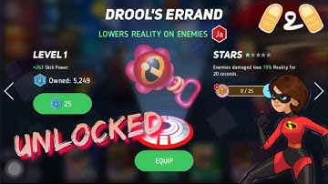 Disney Heroes Battle Mode Unlocking Elasticgirl Drool’s Errand Memory Disk Skills Gameplay