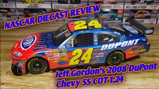 NASCAR Diecast Review ep 294 Jeff Gordon s 2008 DuPont Chevy SS COT 1 24