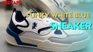 BEST BUDGET WHITE & BLUE SHOE/ REDTAPE SNEAKER ONLINE