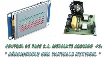 Control Potencia mediante Arduino  #3 : Añadiendo pantalla HMI Nextion.