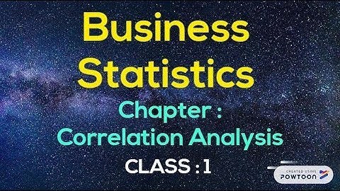 Business Statistics ( bangla ) , chapter  ( Correlation Analysis ) , class 1