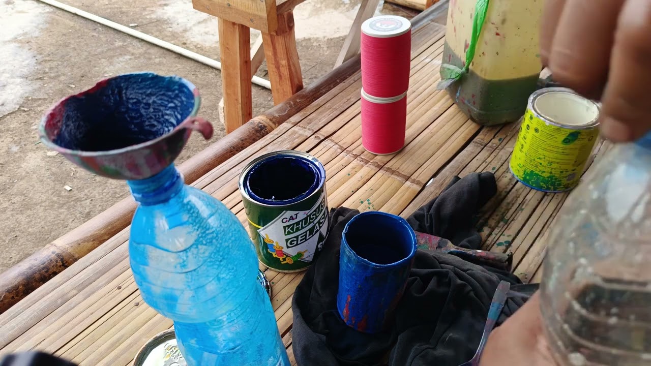 Proses Pembuatan Gelasan Cat.