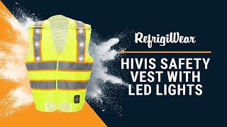 HiVis Safety Vest with LED Lights - Enhanced Visibility