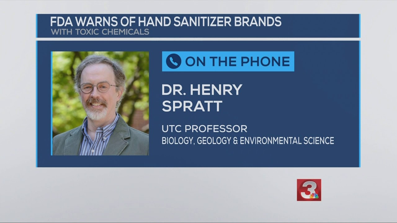 UTC professor explains dangers of methanol in hand sanitizer after FDA warning