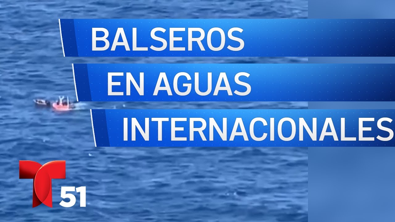 Rescatan a 18 balseros cubanos en aguas internacionales