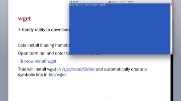 How to install wget on MacBook