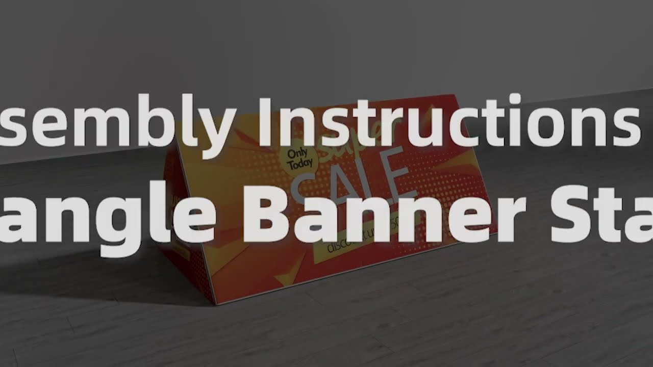 Assembly Instructions for Triangle Banner Stand