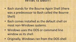 Shell Scripting Part 1