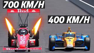 Could a Top Fuel DRAGSTER Beat an INDY 500 Car?