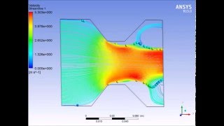 Vena contracta formation cause and CFD animation