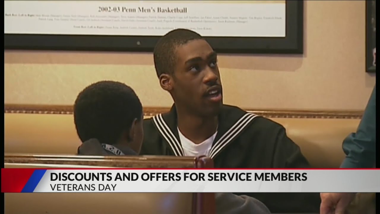 Discounts for veterans, service members on Veterans Day