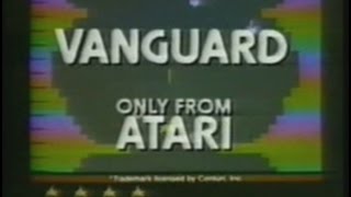 Atari VCS/2600 commercial - Vanguard
One of the best arcade translations done for this system. The original coin-op was by SNK Corporation / Centuri. It was developed by General Computer Corp. (GCC) and programmed by Dave Payne with graphics by Patty Goodson. It was released it in January 1983 (yes, *after* Christmas), making it the sleeper hit of the year. The programmer cleverly hid his name in the manual. The Difficulty Switches have no effect in the PAL version; the only method of firing offered would be the description in the manual for Left A, Right A (press the fire button and move in the direction you want to fire). According to the Summer 1983 issue of the Atari VCS Owners Club newsletter, Atari mistakenly included correction slips in the PAL boxes stating the switches are used.
You can find a copy of the Atari Age magazines on the Atari Compendium website:
http://www.ataricompendium.com/archives/magazines/magazines.html Atari VCS/2600 commercial - Vanguard