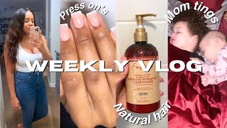 Weekly Vlog| girls night out| target run| natural hair transformation| thoughts on content creation