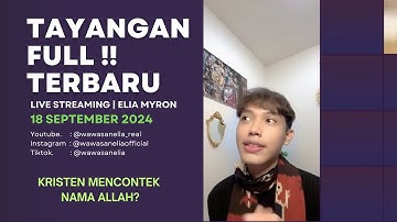 MUSLIM BERTANYA APAKAH ALLAH KITA SAMA? | FULL VIDEO ELIA MYRON