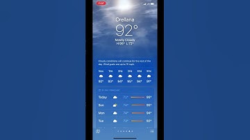 Mostly cloudy day iOS 17
