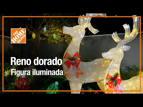 Reno dorado iluminado | Navidad | The Home Depot Mx @TheHomeDepotMx