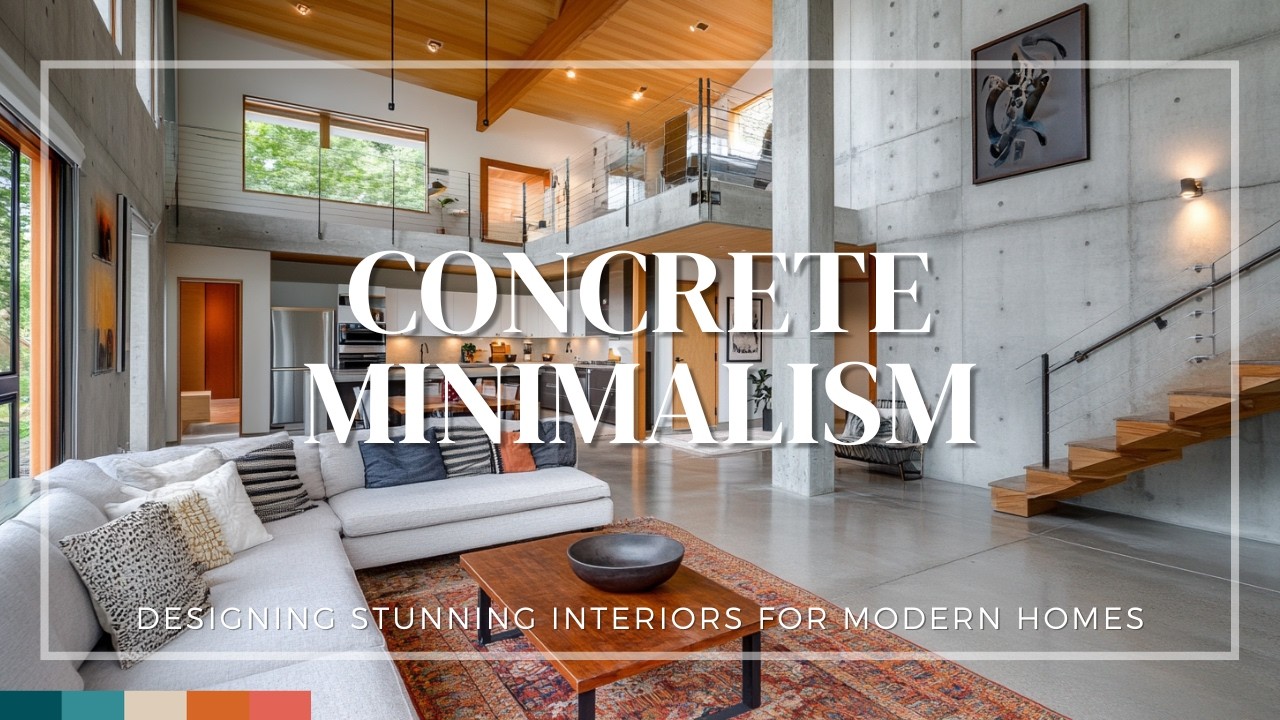 Concrete Minimalism: Designing Stunning Interiors for Modern Homes ...